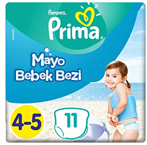 Pampers Splashers Größe 4-5 (4 Packungen x 11 Einweg-Schwimmwindeln)