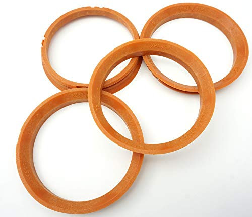 RONAL 4x Zentrierringe 82,0-72,5/82 auf 72,5 Blutorange