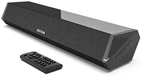 Bestisan Sound Bar per TV, 16'/50W Small Soundbar per TV, 2 driver in TV Sound Bar con profondità audio migliorata/DSP/Bass+/3EQ, altoparlanti surround per TV Funziona con HDMI ARC/CEC, ottica/BT