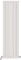 iBathUK Apex Tall Vertical Radiator, Double Flat Panel Radiators, 1600x456mm Slim Radiator, Wall Mounted for Bathroom,Kitchen,Living Room- White