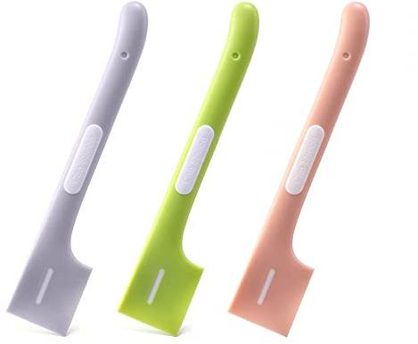 Ensemble de 3 cuillères à Nourriture pour Chats, cuillères en Caoutchouc pour remuer la Nourriture des Animaux avec poignées antidérapantes, adaptées pour Nourrir Les Chiens et Les Chats