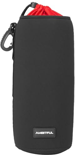 AMBITFUL 115 x 280 mm / 4,52 x 11,02 pulgadas, tamaño XL, bolsa de lentes compatible con Canon, Nikon, Sony, Pentax X Large Camera Lens Case Bag Thick Protective Neoprene Pouch Soft Plush for DSLR