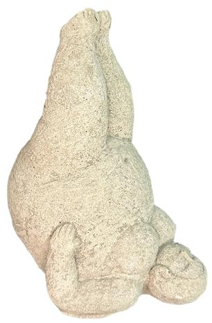 OriginalPaul Skulp & Betondesign Elegante Yoga-Dame Steinfigur - Handgefertigt in Deutschland