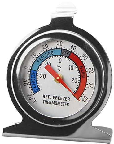 Thermomètre numérique pour réfrigérateur - Thermomètre de four, Mesure de température de cuisson au gril | Indicateur de chaleur précis en acier inoxydable, outils de cuisson avec mesureurs