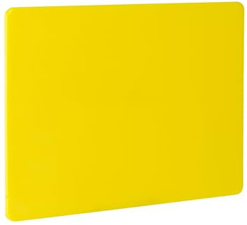 HENDI Tagliere, HACCP, GN1/2, entrambi i lati lisci e utilizzabili, riduce al minimo l'opacizzazione dei coltelli, tagliere da cucina, 325x265x(H)10mm, plastica LPDE, giallo