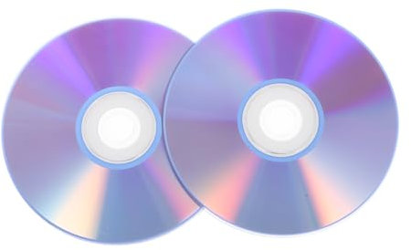 Hemobllo Discos CD-r Grabables 2 Piezas para Audio y Música, Uso Profesional y Doméstico, Compatible Formatos DVD/CD, Alta Capacidad De Almacenamiento, Superficie Vírgen Blanca para Grabación Segura