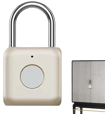 Lucchetto intelligente con impronte digitali, elettronico, senza chiave, impronte digitali in metallo per palestra, bagagli, libreria e valigia