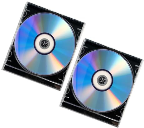 SHINEOFI 2juegos Disco CD Grabable De Medios para Audio y Datos CD Virgen De Audio para Grabar Música y Vídeo Compatible con Grabadoras De y DVD