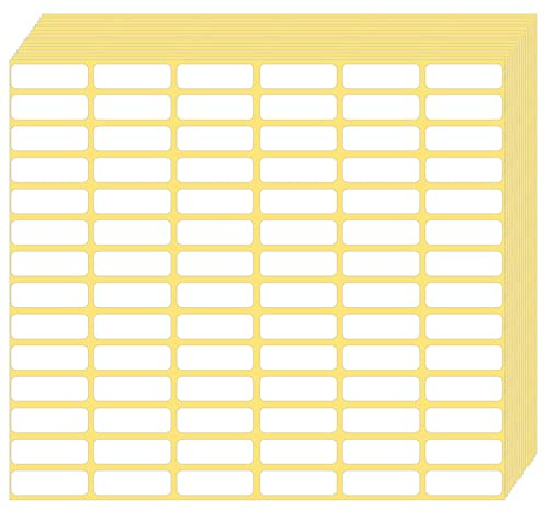 1680 Pcs Small Price Labels White Blank Label Stickers 10 X 20 mm Matte Sticky Labels Removable Price Tags Labels Stickers for Jars Boxes Envelopes File Folders