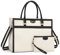 MOSISO Bolsa Portátil para Mujeres Lona Tote Bolsos, 15,6 Pulgadas Gran Capacidad Mensajero Bolsa Hombro Ordenador Casual Bolso Maletín Trabajo para Viajes Oficina con Monedero&Cinturón Trolley, Beige