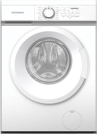 Statesman FWM1610W Freestanding Washing Machine 1000rpm, 6Kg Load Capacity, 16 Programmes, Delay Function, Child Lock, White