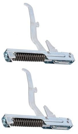 JCSPARES® - Kit 4 Pezzi | 2 Cerniere 165 x 140 mm + 2 Porta Rullini Apertura Porta Sportello Per Forno Cucina Compatibile Ariston Hotpoint