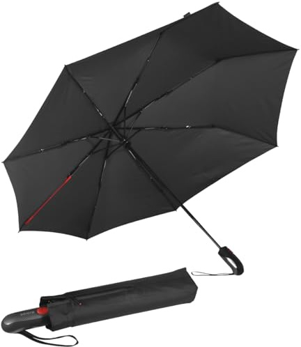 Knirps XXL-Taschenschirm BIG Duomatic Storm Shape - black