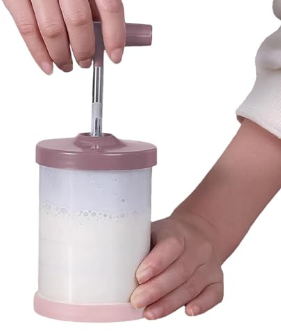 Fizepgo Manueller Sahnespender, manueller -Schlagsahnespender | Handgehaltener -Schlagsahnespender | Backwerkzeuge aus Edelstahl, ergonomischer Spender mit Komfortgriff für die Küche für