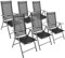 Nexos 6er Set Klappstuhl – Material: Aluminium & Kunststoff – Farbe: schwarz