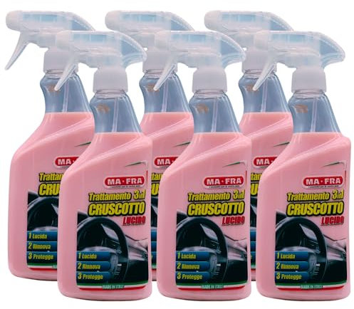 Detergente Spray TRATTAMENTO 3In1 CRUSCOTTO LUCIDO, Ideale Per Rinnovare, Lucidare e Proteggere Il Cruscotto Auto, Con Azione Ravvivante 500ml (6 Spray)