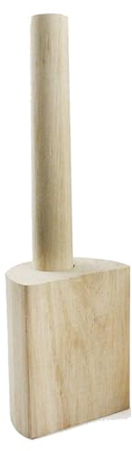 Pottery Hammer Tool - Ergonomic Wooden Mallet for Clay Shaping, Leather Working & Crafting | Smooth Finishing Ceramic Artists, Sculptors Home Kitchen Projects Handmade Wood Carving