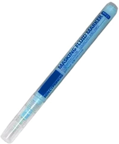 Líquido de enmascaramiento para pintura de acuarela, bolígrafo de líquido de enmascaramiento, práctico bolígrafo para pintura de acuarela, pegamentos azules que cubren suministros de arte par