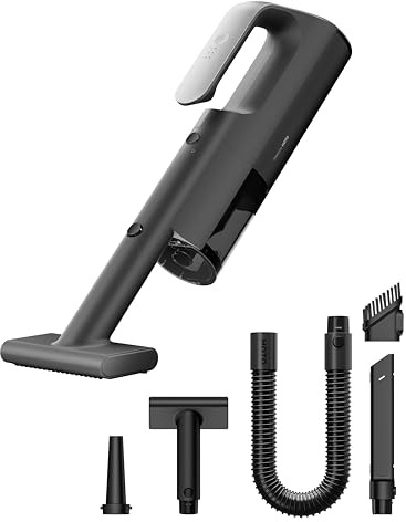 HOTO BlowVac™ Aspirapolvere Auto, 23000Pa Aspirabriciole Senza Fili Potente, 3 Modalità di Aspirazione, 2 in 1 con Funzione Soffiatore, Aspirapolvere Portatile per Auto, Scrivania, Barca, Casa