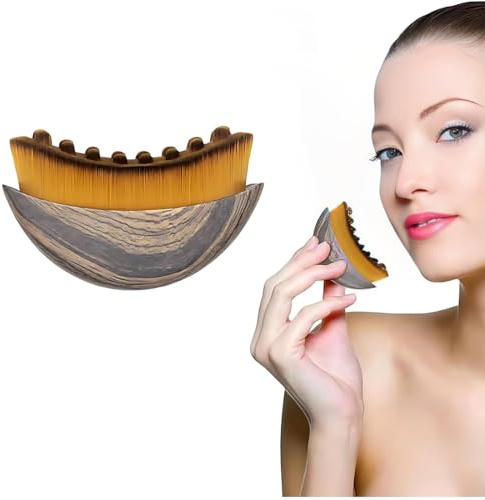 YIPFEN 1 Pièce Brosse Lymphatique Visage, Brosse Drainage lymphatique, Brossage a sec Drainage Lymphatique, Brosse Drainage Visage pour le Visage, la mâchoire et la Mâchoire Inférieure