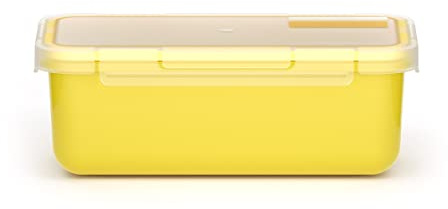 Valira Porta alimentos - Contenedor hermético de 0,75 L hecho en España, color amarillo