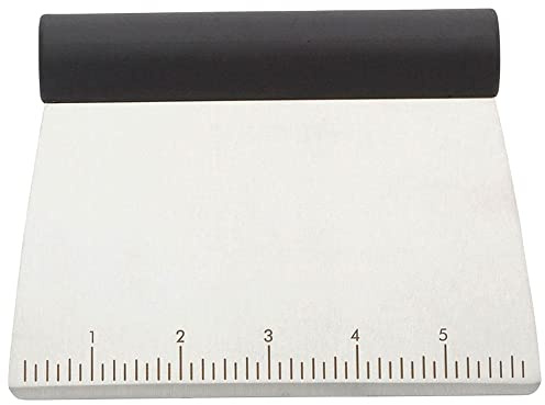 KitchenAid All Purpose Stainless Steel Dough Pastry Scraper/Chopper/Cutter with Measurement Scale, 6-Inch