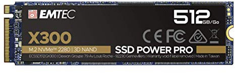 EMTEC X300 M.2 SSD Power Pro 512 GB M.2 2280 NVMe PCIe Gen 3.0 x4