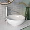 Waschbecken Bad DeerValley Weiße Keramik Gefäß Waschbecken，Rund Badezimmer Aufsatzwaschbecken 325 x325 mm