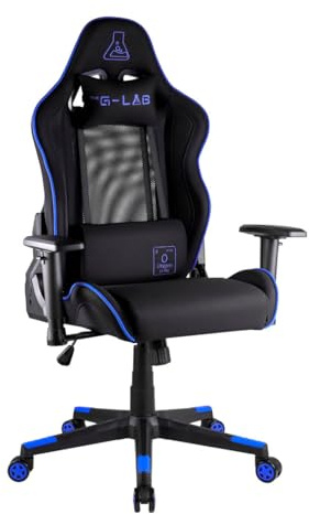 The G-Lab - K Seat Oxygen XL - Chaise Gaming Mesh - Ergonomique Confortable - Chaise De Gamer avec Appui-tête - Dossier Inclinable A 150°- Chaise De Bureau Accoudoirs 3D - Nouveau