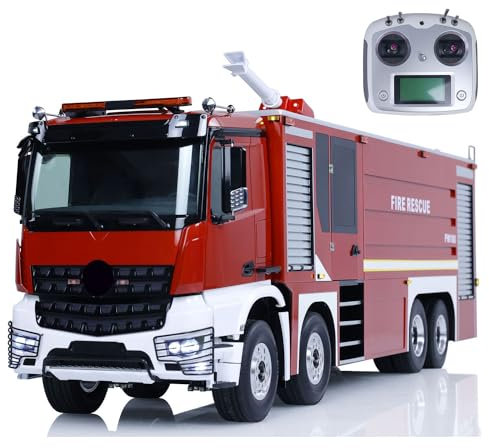 8x4 1/14 RC Feuerwehrwagen Ferngesteuertes Feuersprüherfahrzeug mit Geräuschen