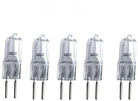 UGEFKMQ G5.3 Capsule Halogen Lamp Dimmable G5.3 Halogen Light Bulbs 20W 24V 35W 50W 2 Pin Lamp Bulb Halogen G5.3 Warm White,20W,5Pc