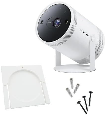 RusticHome Soporte para Proyector Samsun Freestyle 1 y 2/ Soporte Pared y Techo para Proyector/Estante para Samsun Freestyle 1 y 2 Pared o Techo 1 Unidad Freestyle Cuadrado