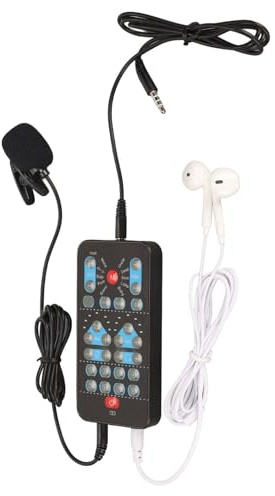 Qcwwy Voice Disguiser, Portable Handheld Voice Changer With 10 Sound Modes, Ideal For Mobile, Dj, Karaoke, And Streaming