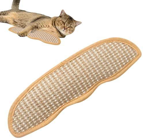 Qzdtue Gioco per Gatti con Gatta,Cuscino Graffiatoio in Sisal,Giocattoli di Arricchimento per Felini | per Cameretta Casa Appartamento Divano Momento di Relax Solitudine