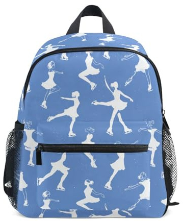 Kcldeci Sac à dos pour filles, garçons et filles, patineurs sur glace, maternelle, primaire, sac d'école, sac à livres, S-M, Patineuse à glace pour fille, S, Sac à dos daypack