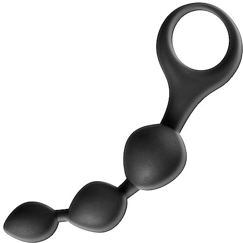 DUKESTON 3 Anal Kugeln Anal Plug Silikon Analkette für Frauen Analkugeln für Männer Mini Analplug Klein Anal Beads Anal Kette Prostate Massager (Schwarz)