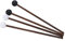 Steel Tongue Drum Hammer 4Pcs Gummi Holz Drumstick 6,5 Zoll Lang Trommelstock aus Holz Percussion Instrument Part für Kinder Schlagzeuger und Praktiker