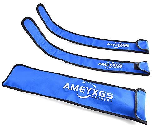 SHARROW Sacs pour Membres d'arc de Tir à l'arc, Manches des Branches pour pour Arc Classique avec Arc Riser Sac Housses de Protection Sac à Poignée en Arc pour Arc Divisé Arc Long (Bleu)