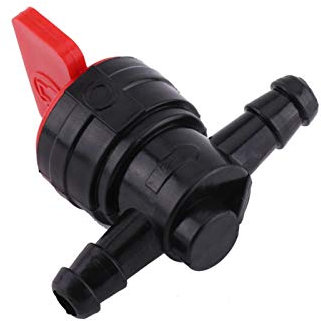 Válvula de bola de púas, grifo de combustible de encendido/apagado en línea de plástico universal de 6 mm apto para riego por goteo de manguera de 1/4 y acuarios