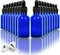 Youngever 16 Pack 30ML Blue Glass Dropper Bottles for Essential Oil, 2 Stainless Steel Mini Funnels