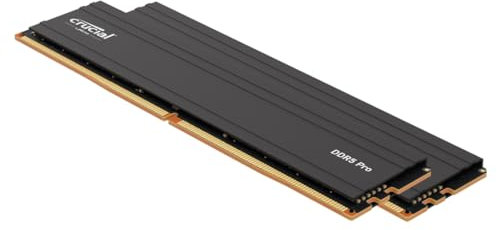 Crucial Pro DDR5 RAM 32GB Kit (2x16GB) 6000MHz, Intel XMP 3.0, PC Computer Arbeitsspeicher 32GB DDR5 - CP2K16G60C48U5