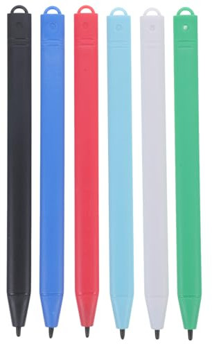 PACKOVE 6 Pcs LCD Paint Pen Writing Board Stylus Pens Drawing Pad LCD Tablet for Pen for Pad Digital Pens for Laptop Drawing Board LCD Writing Tablet Stylus Replacement Plastic