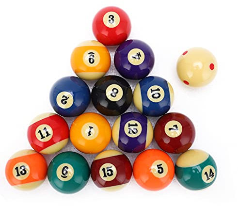 Amerikansk standard biljardboll set, 16 stycken, 57,2 mm, professionell harts liten biljardboll, komplett set