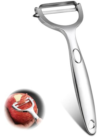 CTENG pela verdure con lama affilata in acciaio inox antiruggine, pelapatate, pelapatate facile da sbucciare, pelapatate per asparagi, pelapatate da cucina, potapeeler