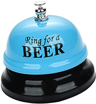 Suammiitstrieadea Servizio di reception Servizio Campana Ristorante Chiamata Campana per Cucina Scuola Blu Birra, Birra Blu, 7.5x7cm