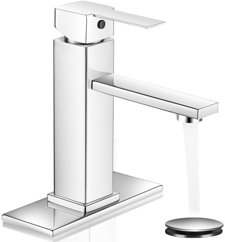 YXOCVIR Chrome Bathroom Faucet Single Hole RV Sink Vanity Faucet