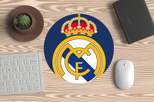 Alfombrilla para Mouse, Ratón de PC o Portátil - Escudo Real Madrid. Ideal para Gaming y Oficina y Todo Buen Merengue.