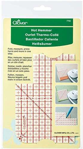Clover Heißsäumer/VE3 Kurzwaren, Kunststoff, Weiß/rot, 25 x 13.8 x 0.2 cm