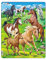 Larsen FH38 Horses in a Mountain Field, 65 Piece Boxless Tray & Frame Jigsaw Puzzle