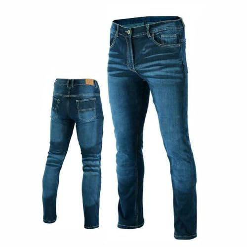 Jeans de Motocicleta con Forro de Kevlar para Hombre, elásticos, cómodos, con Armadura CE extraíble